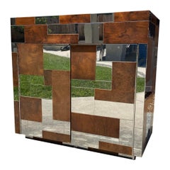 Paul Evans Flip Top Cityscape Bar Cabinet