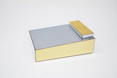 Paul Evans for Directional Brass and Chrome Cityscape Desk Elements, circa 1970s