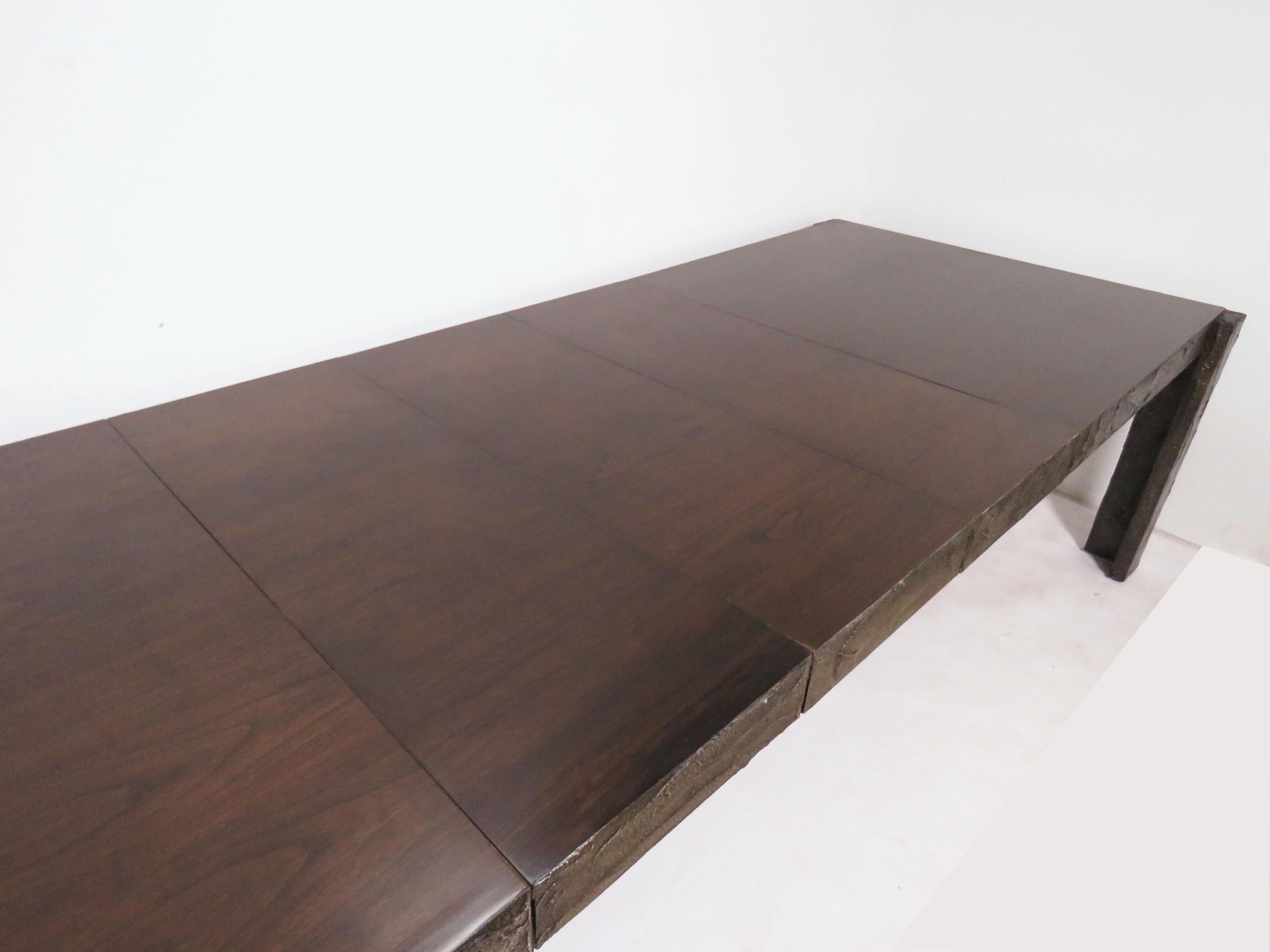 Paul Evans for Directional Brutalist Bronzed Sculpted Dining Table, circa 1970s 7