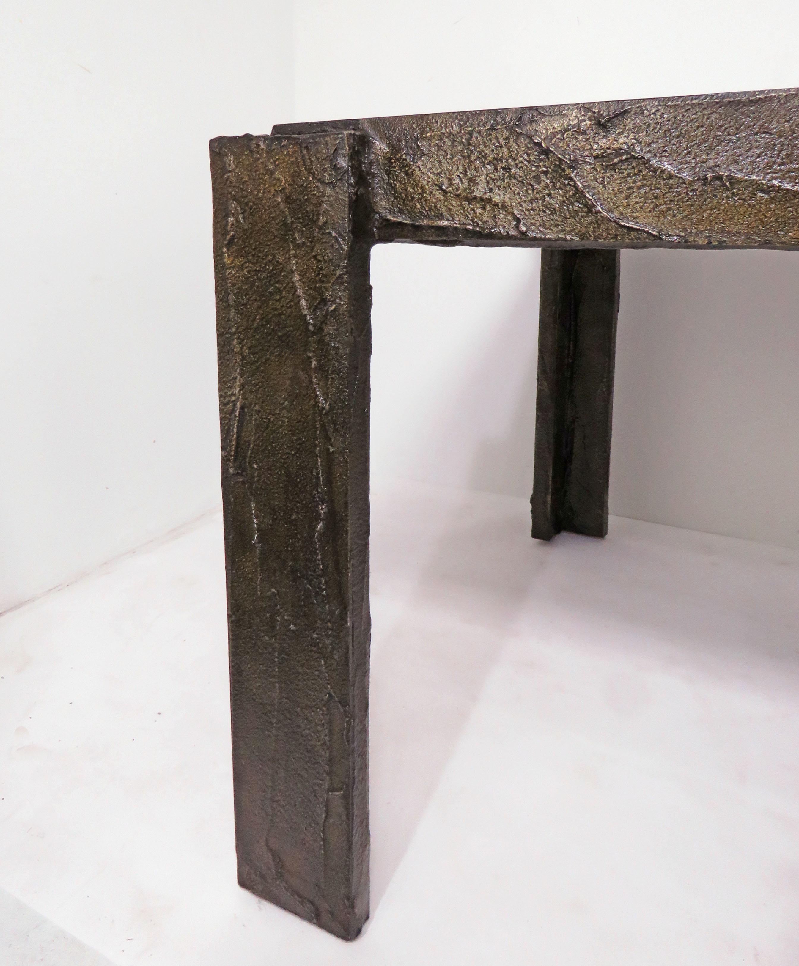 Late 20th Century Paul Evans for Directional Brutalist Bronzed Sculpted Dining Table, circa 1970s