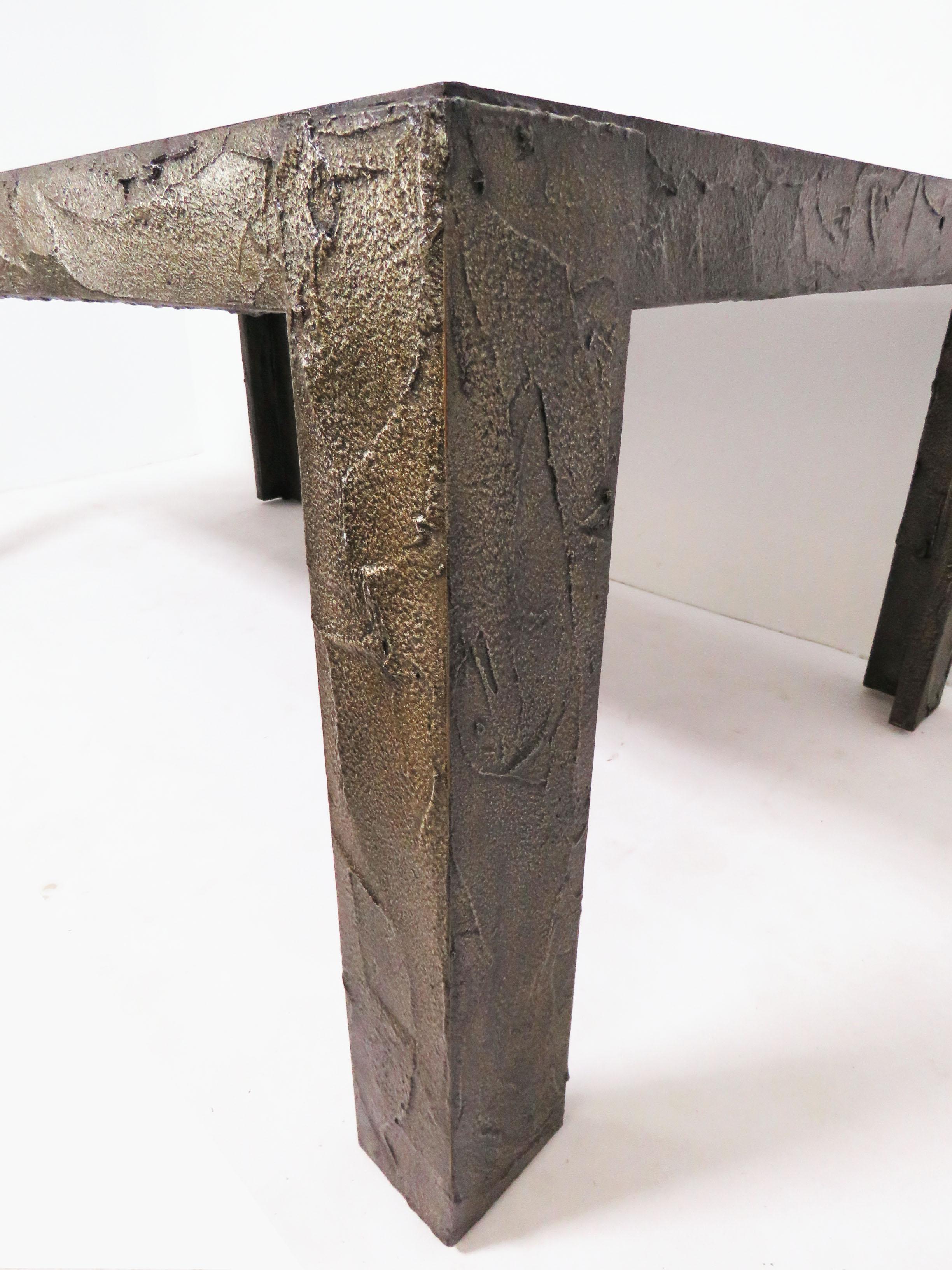 Paul Evans for Directional Brutalist Bronzed Sculpted Dining Table, circa 1970s 3