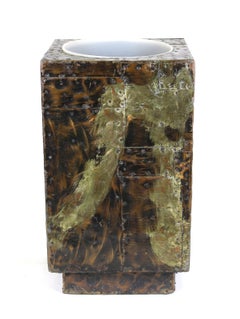 Paul Evans for Directional Brutalist 'Patchwork' Planter