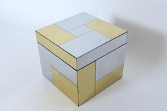 Paul Evans for Directional "Cityscape" Chrome and Brass Ice Bucket, 1970's