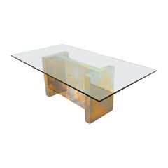 Paul Evans for Directional Cityscape Chrome Pedestal Dining Table, 1970s