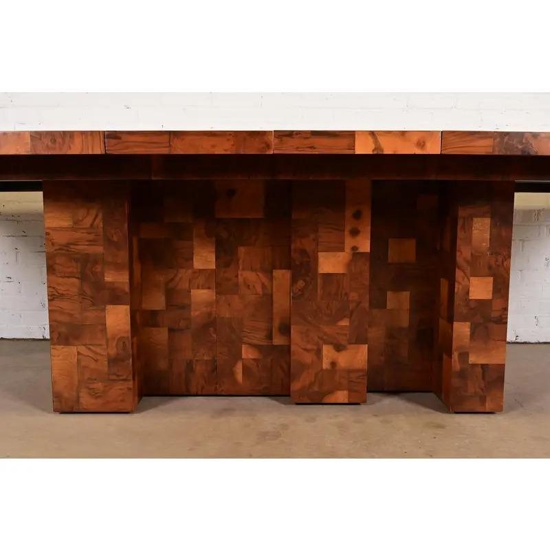 Paul Evans for Directional Cityscape Pedestal Extension Dining Table, 1970 en vente 5