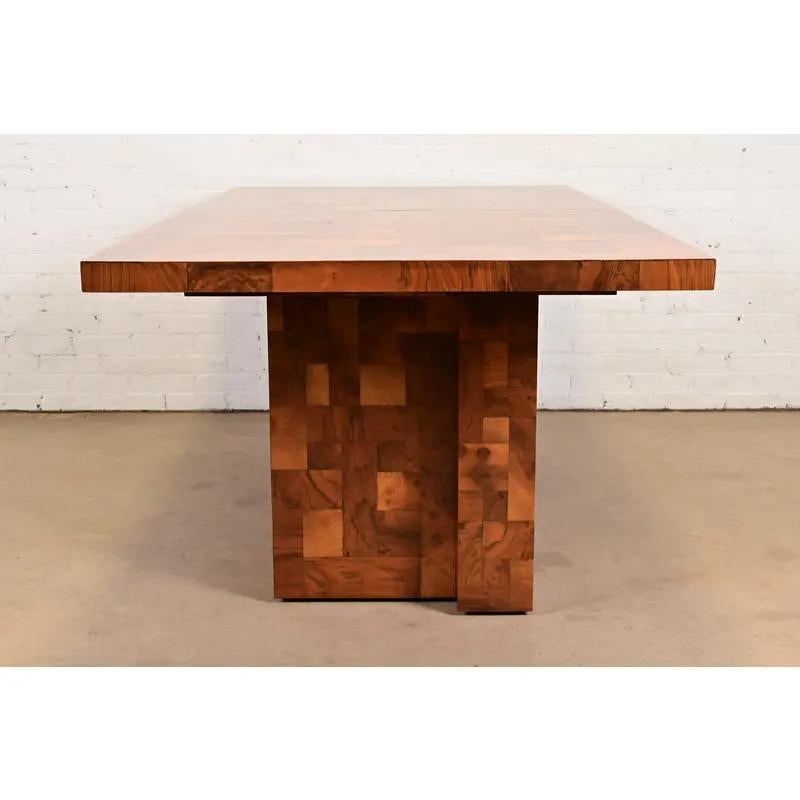 Paul Evans for Directional Cityscape Pedestal Extension Dining Table, 1970 en vente 6