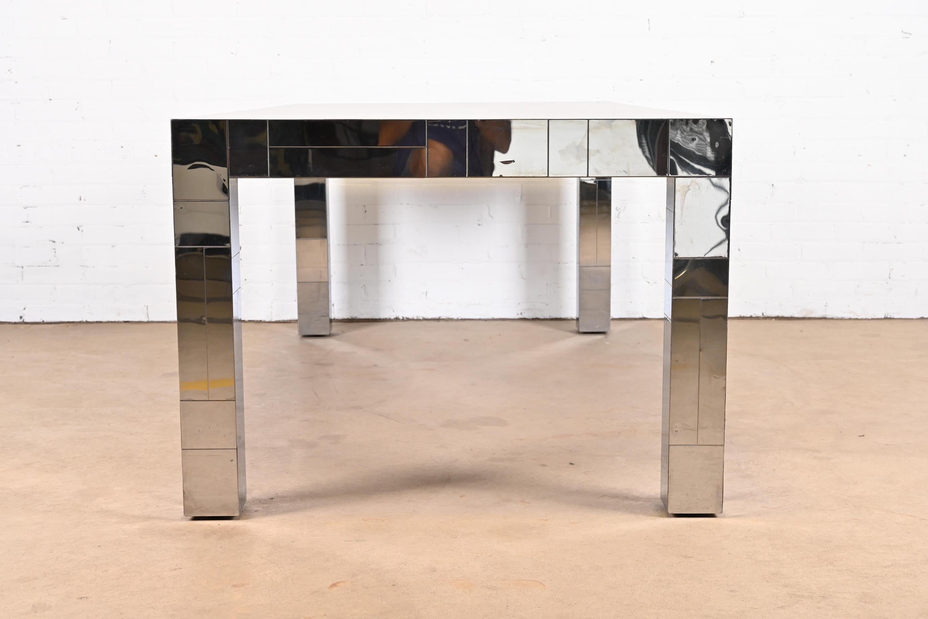 Paul Evans for Directional Cityscape Rosewood and Chrome Parsons Dining Table 11