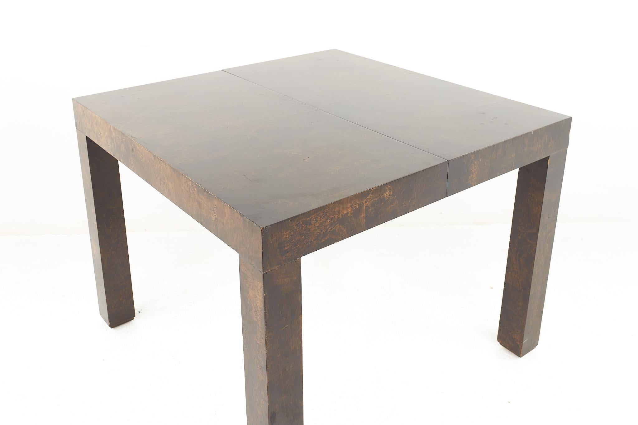 Broussin Table en bois de broussin patchwork du milieu du siècle dernier de style paysage urbain Paul Evans pour Directional en vente