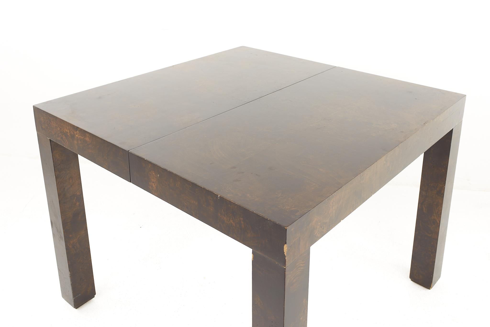 Table en bois de broussin patchwork du milieu du siècle dernier de style paysage urbain Paul Evans pour Directional en vente 1