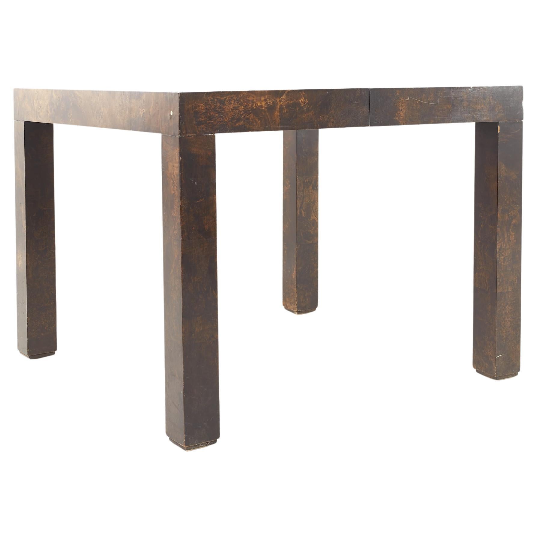 Table en bois de broussin patchwork du milieu du siècle dernier de style paysage urbain Paul Evans pour Directional
