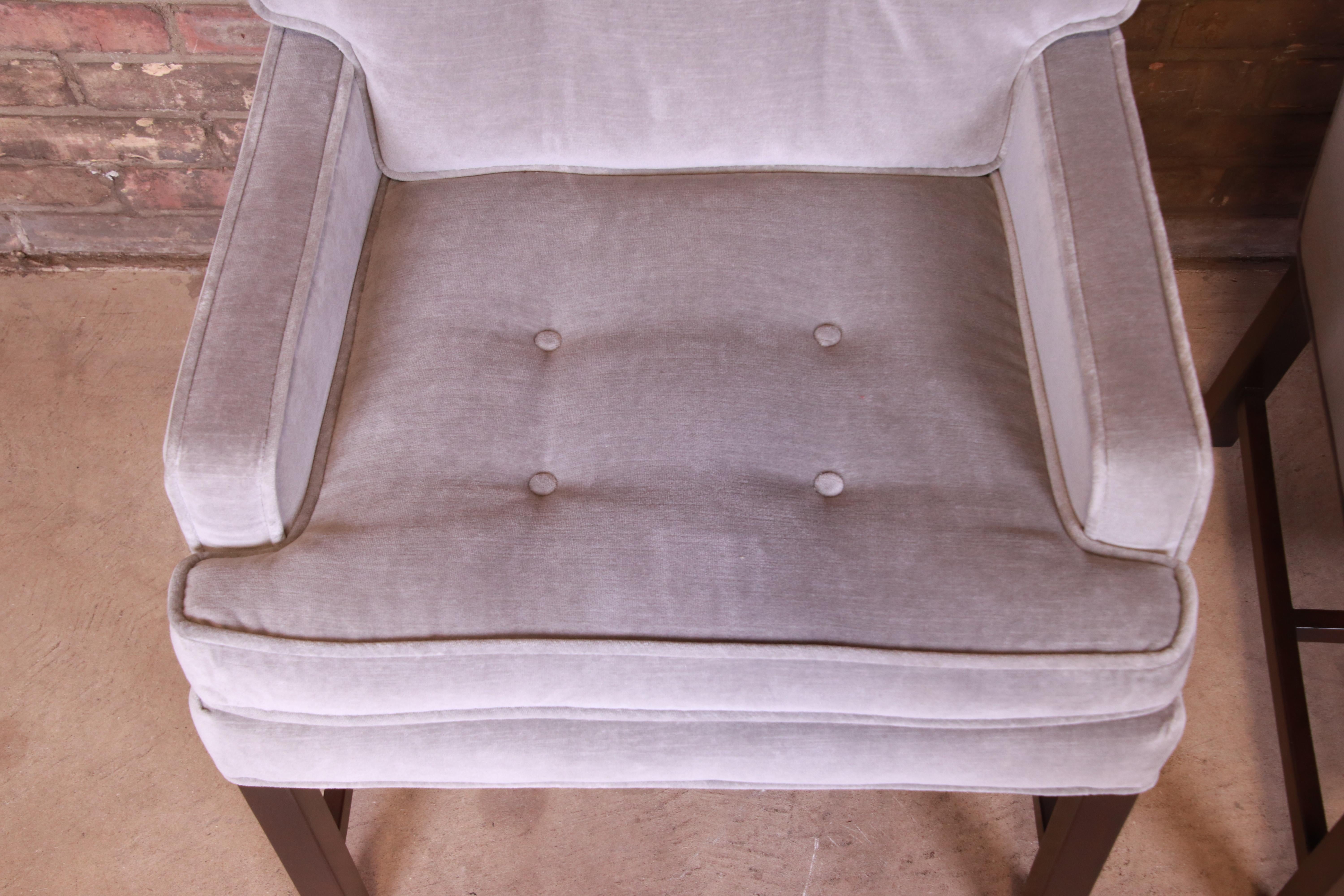 Paul Evans for Directional Club Chairs in Velvet, Pair 5