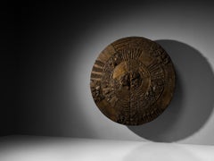 Paul Evans for Directional Large-Scaled 'PE 122' Bar Cabinet in Sculpted Bronze