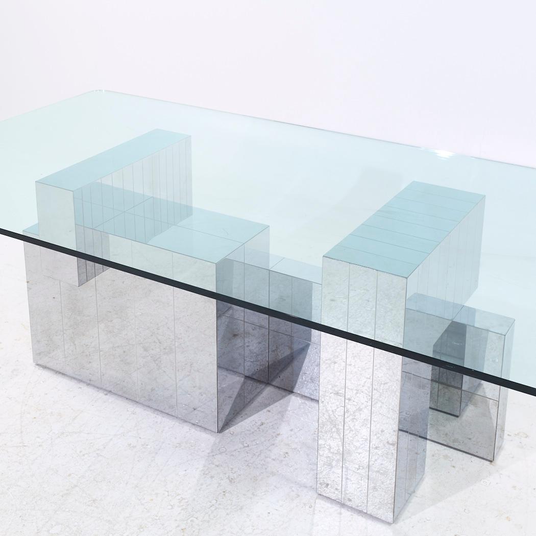 Paul Evans for Directional Mid Century Chrome Cityscape Dining Table en vente 1