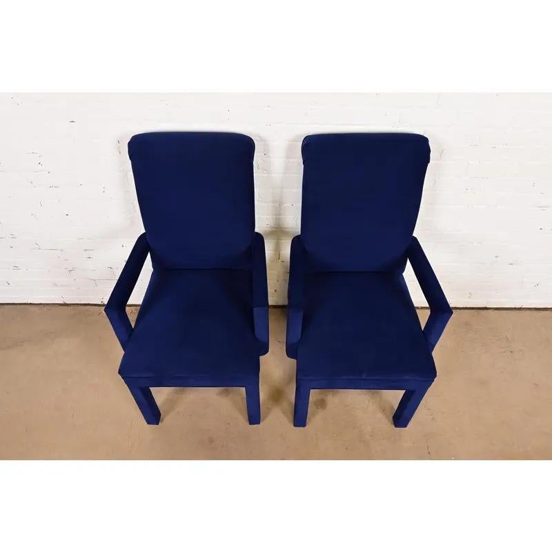 Fine XX secolo Paul Evans per Directional Modern Poltrone imbottite Parsons, Coppia in vendita