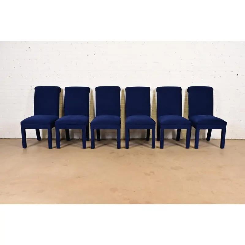 Moderno Paul Evans per Directional Modern Parsons, Sedie da pranzo imbottite, Set di sei in vendita