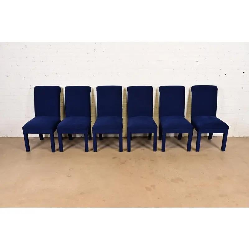 Americano Paul Evans per Directional Modern Parsons, Sedie da pranzo imbottite, Set di sei in vendita