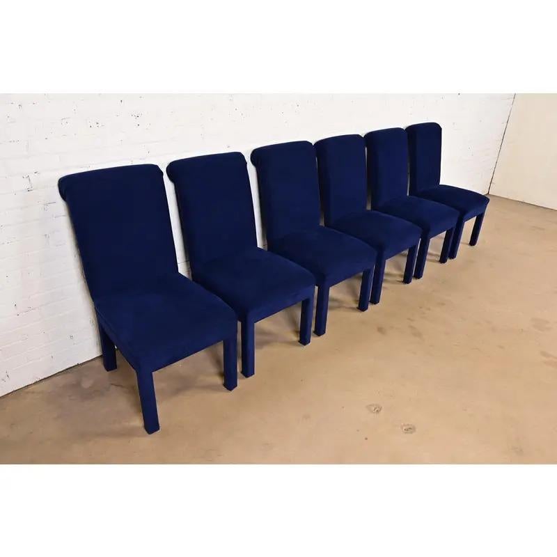 Paul Evans per Directional Modern Parsons, Sedie da pranzo imbottite, Set di sei In condizioni buone in vendita a South Bend, IN