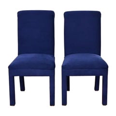 Paul Evans per Directional Modern Parsons, sedie laterali imbottite o sedie da pranzo.