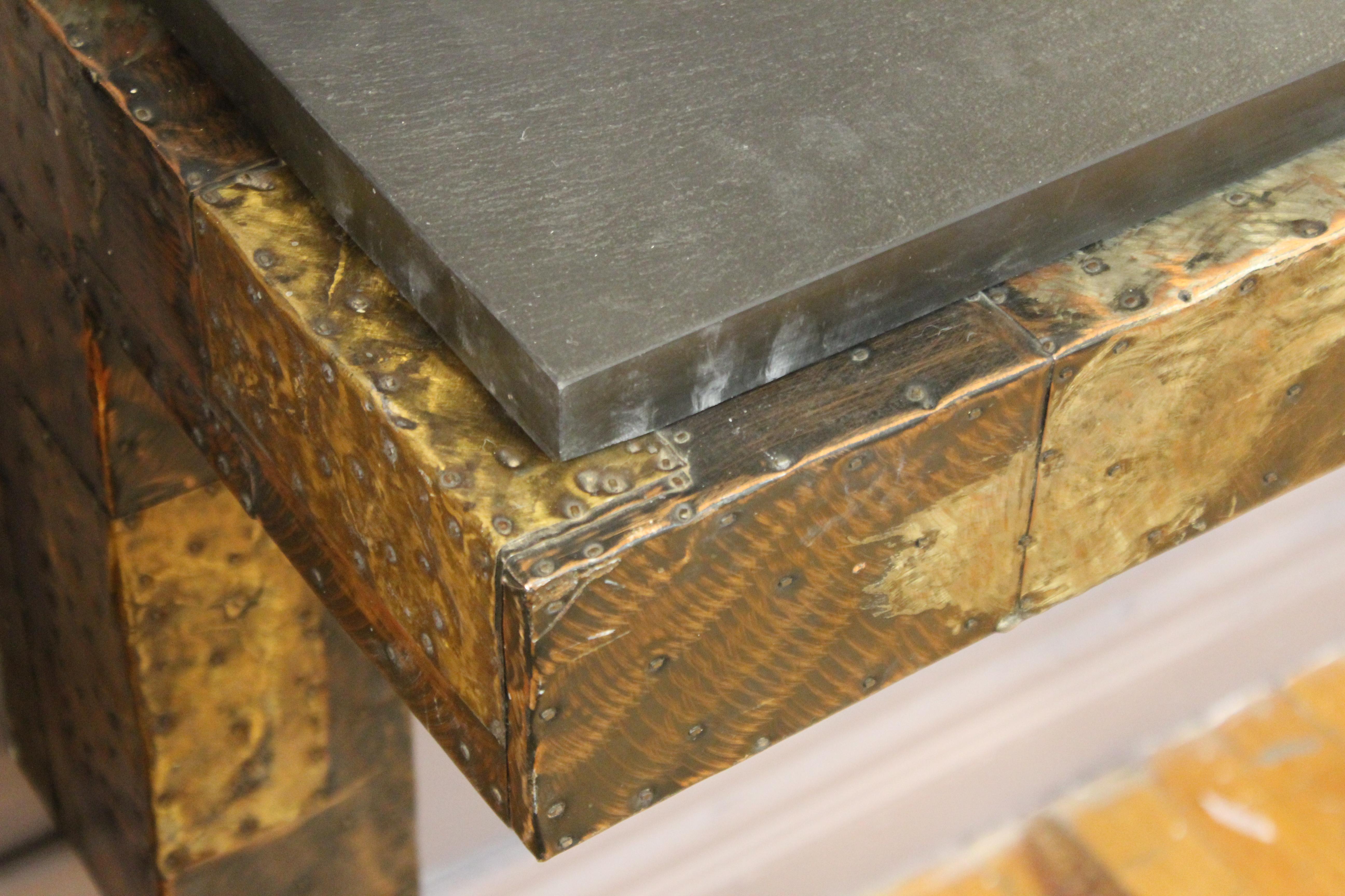 Paul Evans for Directional Modern Patchwork Wall-Mounted Console 6