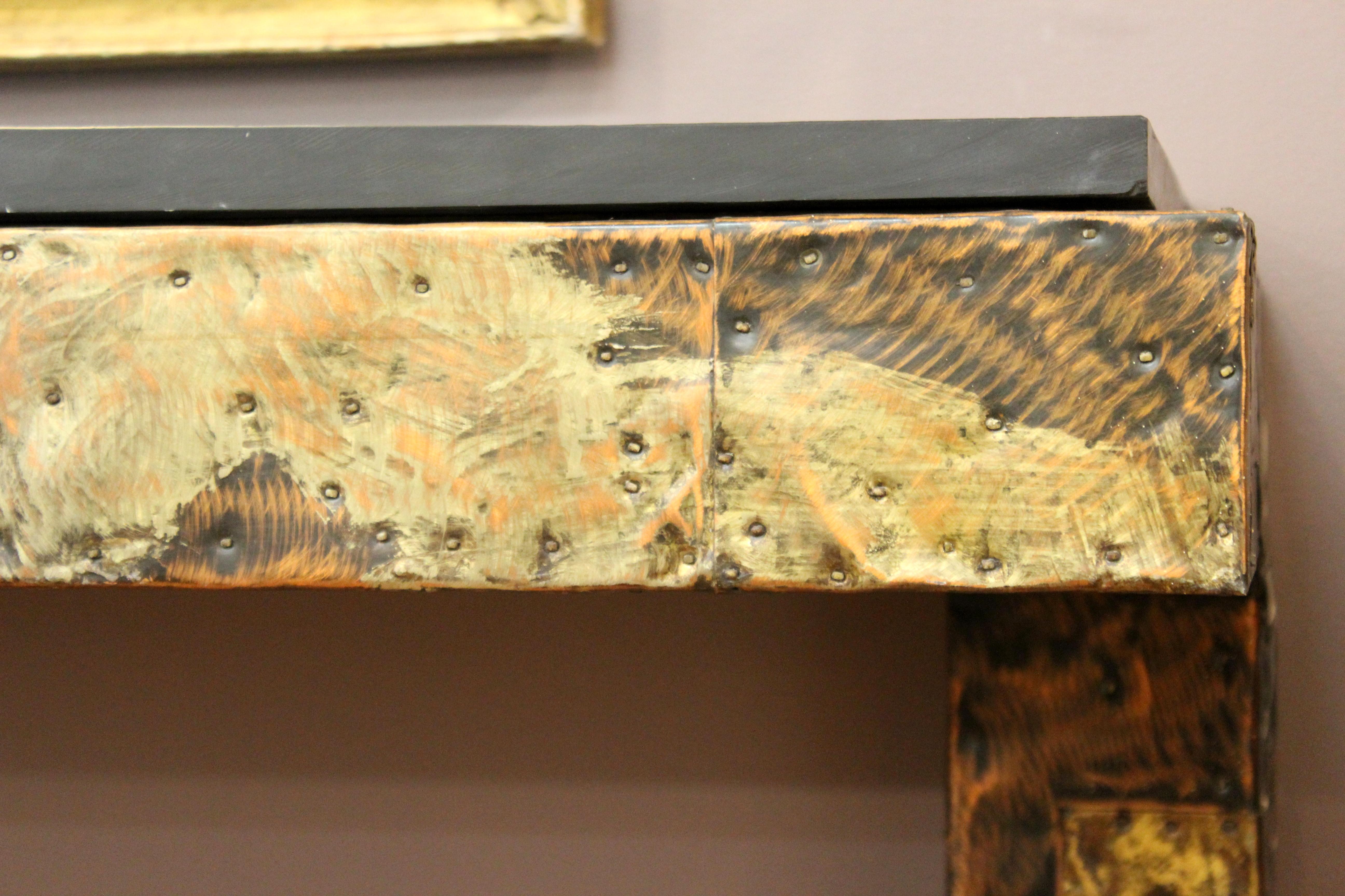 Paul Evans for Directional Modern Patchwork Wall-Mounted Console 7