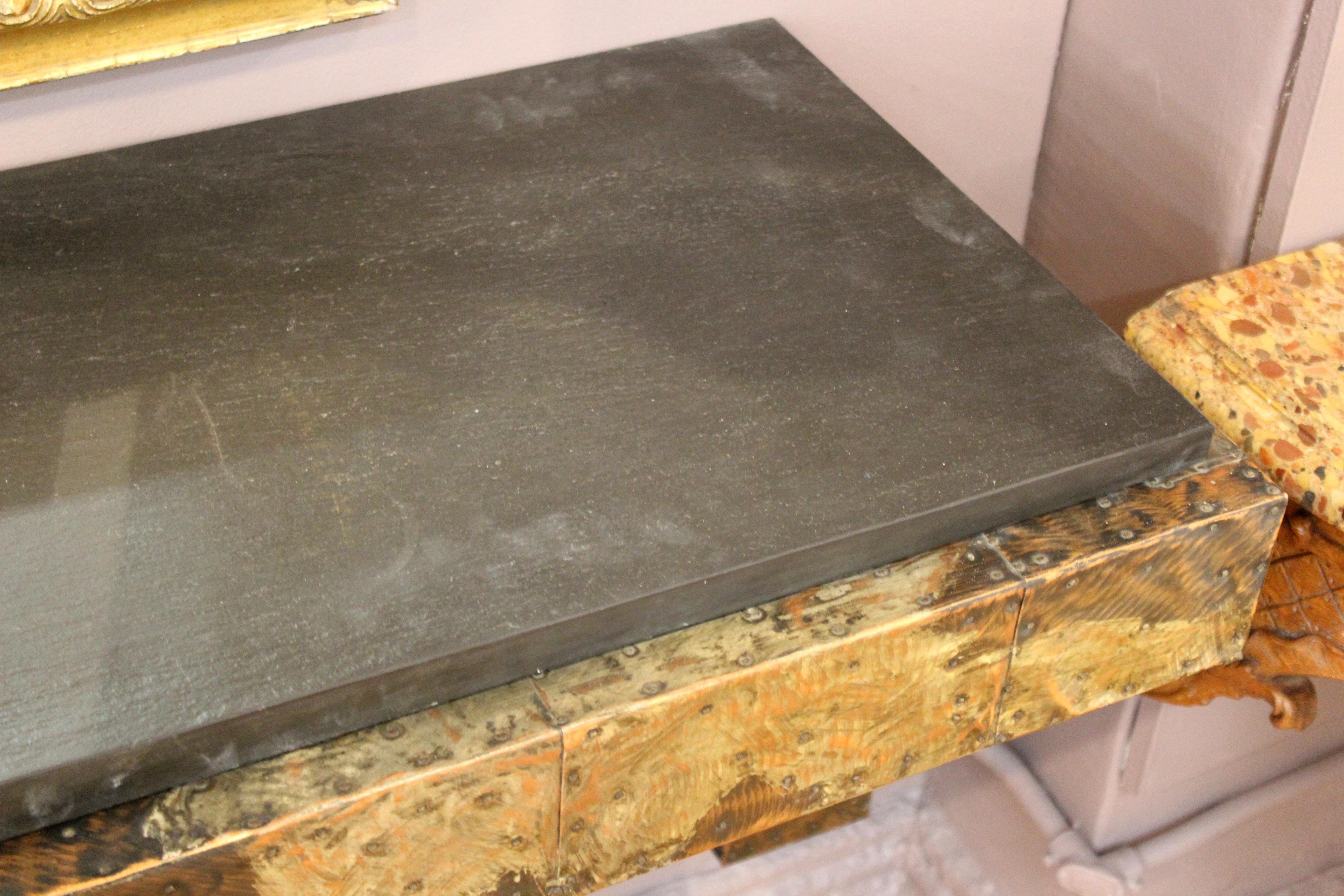 Paul Evans for Directional Modern Patchwork Wall-Mounted Console 3