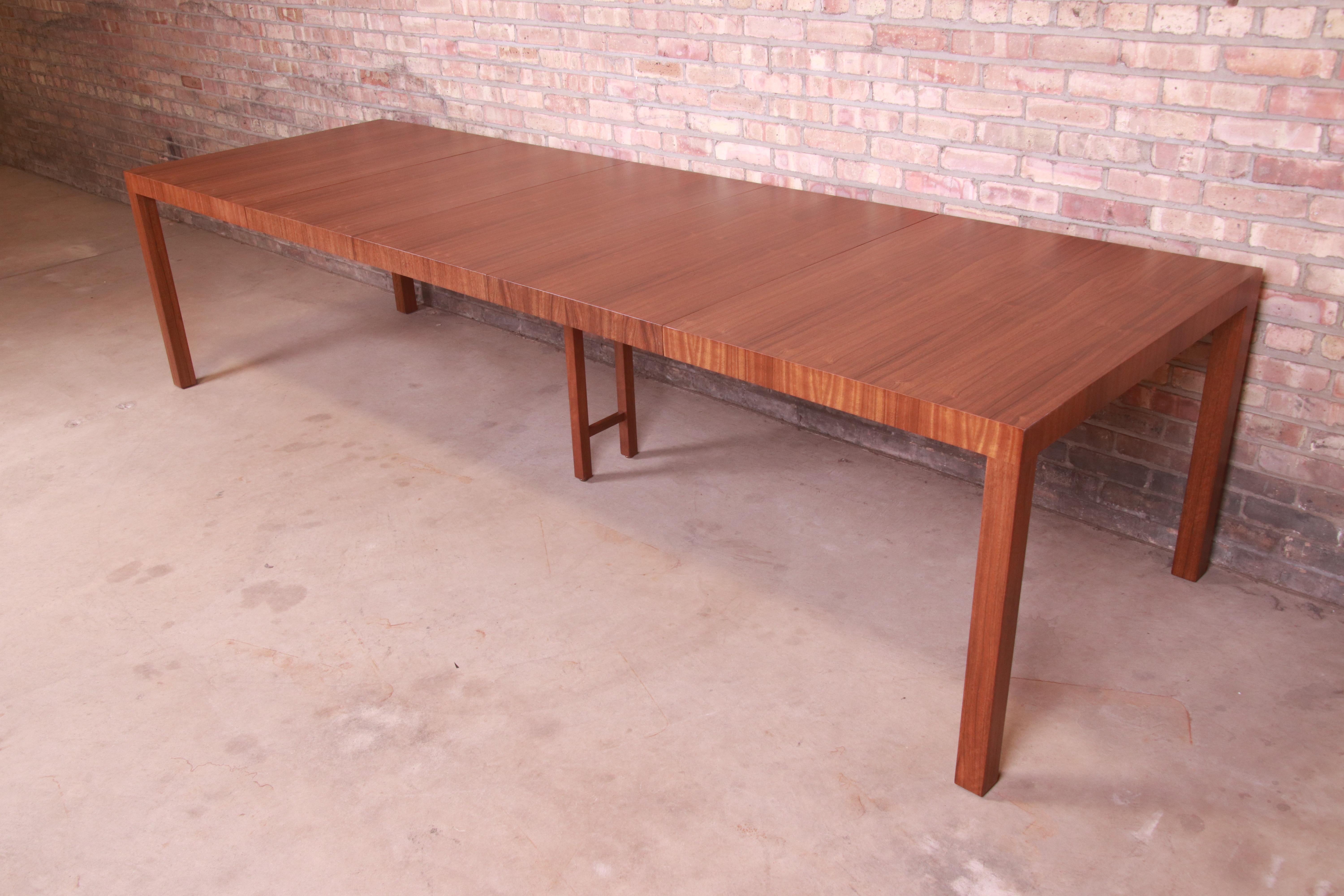American Paul Evans for Directional Paldao Wood Parsons Dining Table, Newly Refinished