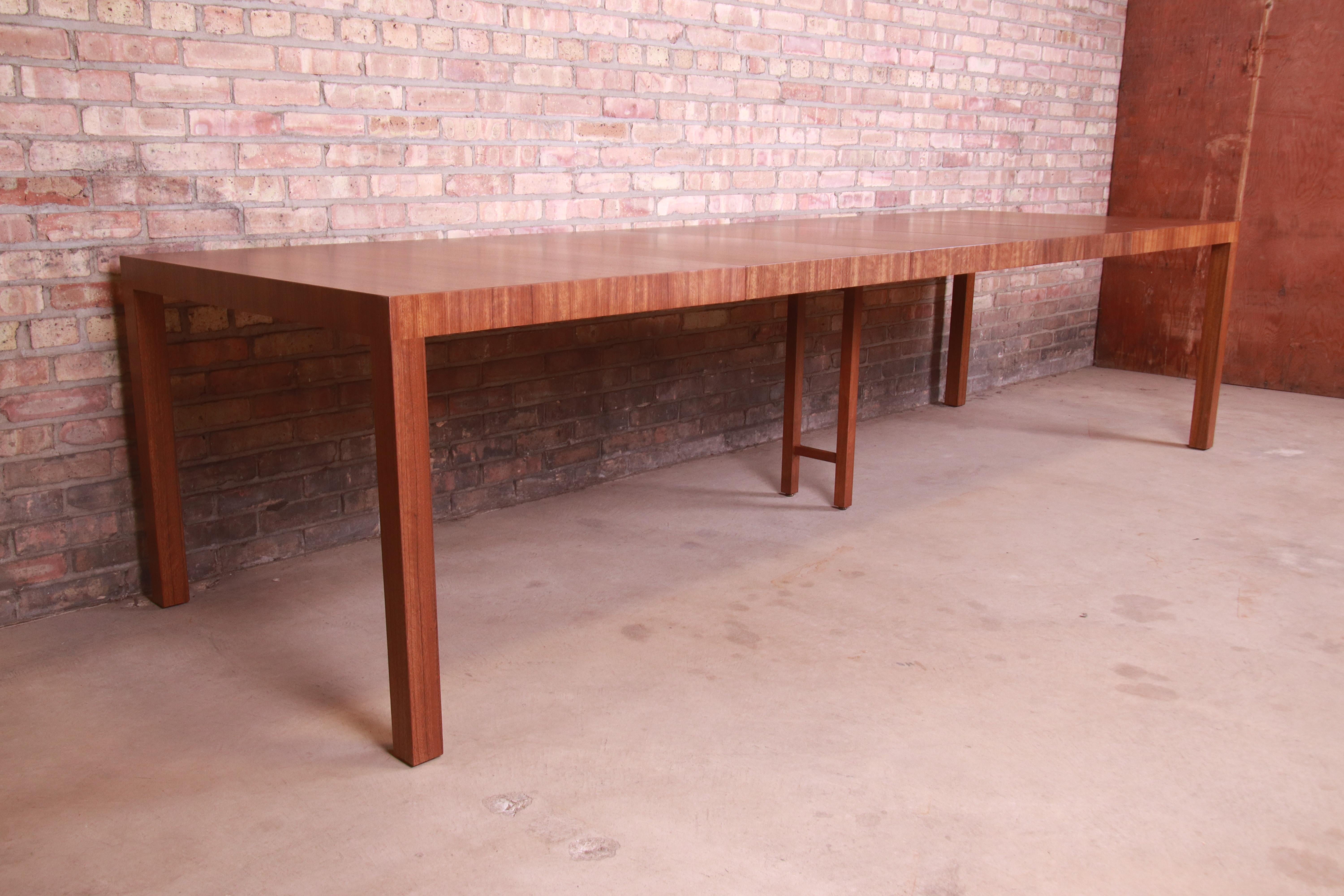 Paul Evans for Directional Paldao Wood Parsons Dining Table, Newly Refinished 1