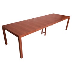 Table de salle à manger Parsons en bois Paul Evans pour Directional Paldao Wood, nouvellement revernie