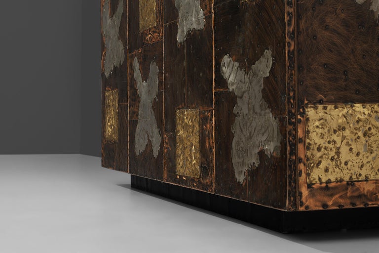 Paul Evans for Directional 'Patchwork' Sideboard For Sale at 1stDibs