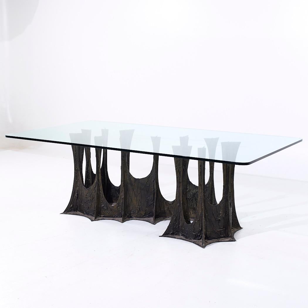 Paul Evans para Directional PE-102 Mesa de comedor de bronce estalagmita de mediados de siglo Moderno de mediados de siglo en venta