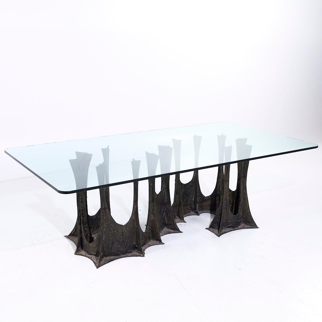 Paul Evans para Directional PE-102 Mesa de comedor de bronce estalagmita de mediados de siglo en Bueno estado para la venta en Countryside, IL