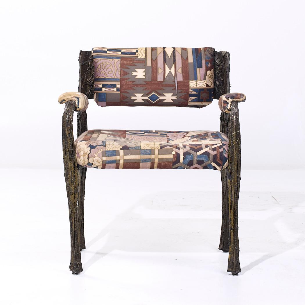 Paul Evans pour Directional PE-105/106 MCM Chaises Stalagmite en bronze - Lot de 6 en vente 5