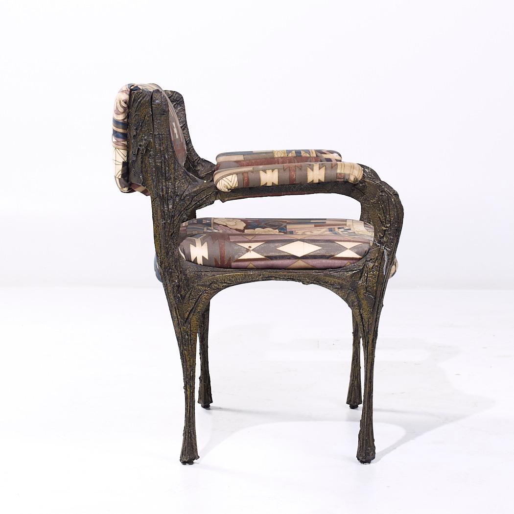 Paul Evans pour Directional PE-105/106 MCM Chaises Stalagmite en bronze - Lot de 6 en vente 7