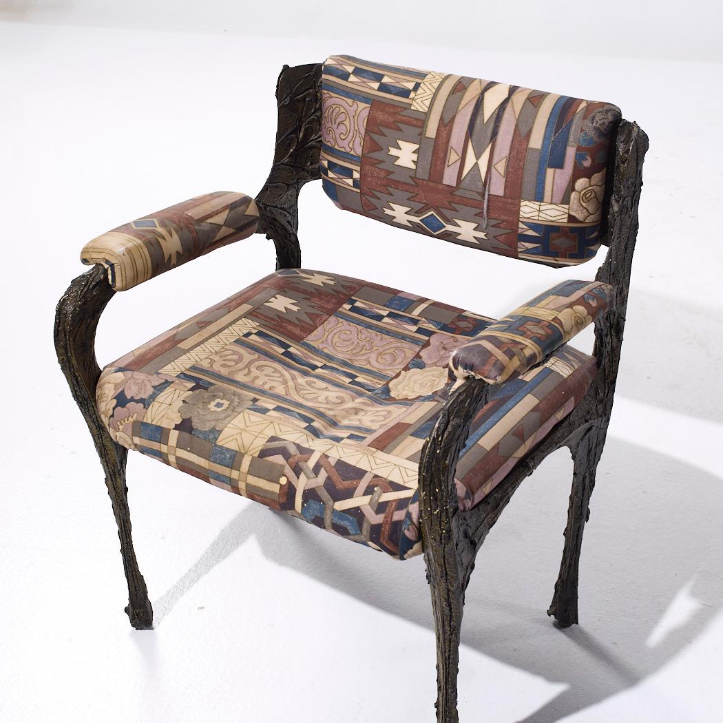 Paul Evans pour Directional PE-105/106 MCM Chaises Stalagmite en bronze - Lot de 6 en vente 10
