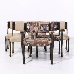 Paul Evans for Directional PE-105/106 MCM Bronze Stalagmite Chairs - Set of 6