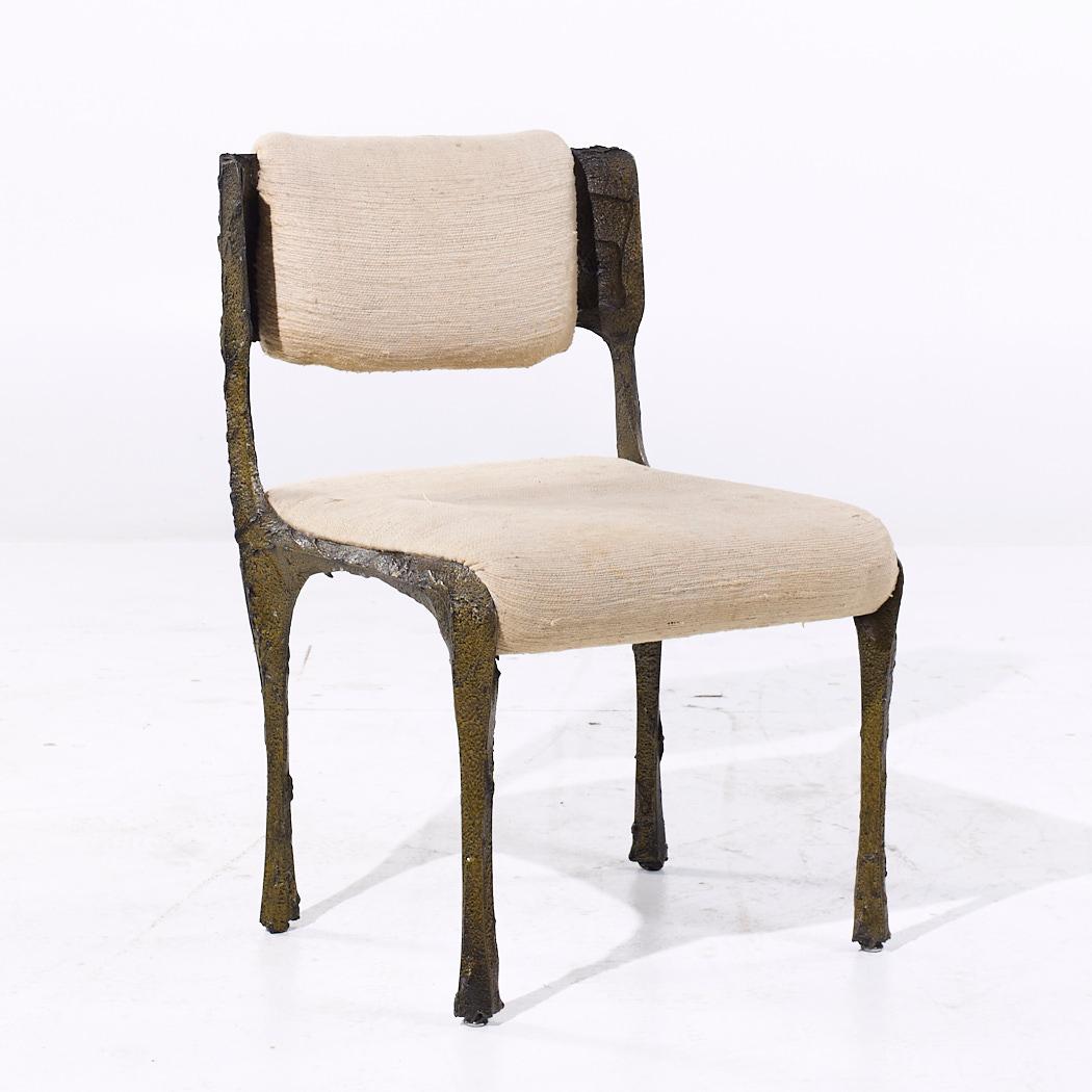 Américain Paul Evans pour Directional PE-105/106 MCM Chaises Stalagmite en bronze - Lot de 6 en vente