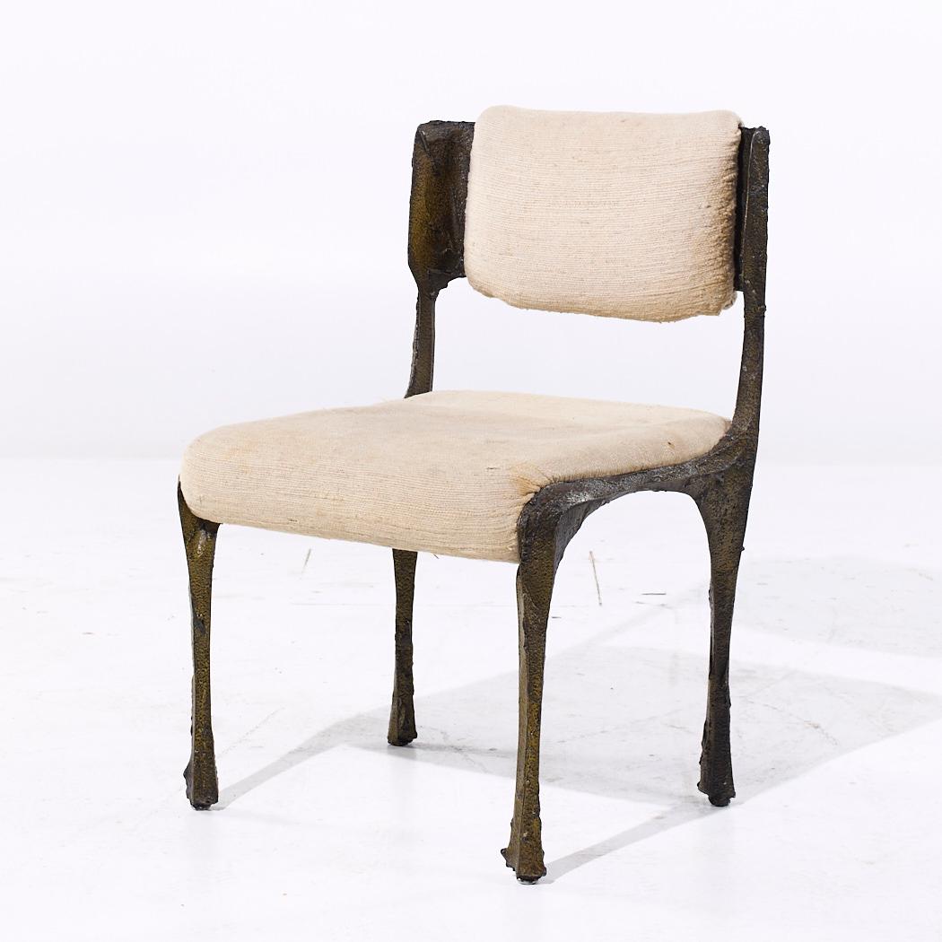 Fin du 20e siècle Paul Evans pour Directional PE-105/106 MCM Chaises Stalagmite en bronze - Lot de 6 en vente