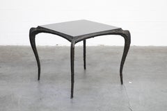Paul Evans for Directional #PE-114 Sculpted Bronze Cafe Dining Table, circa 1968