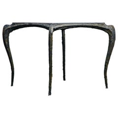 Paul Evans for Directional #PE-114 Sculpted Bronze Cafe Dining Table, circa 1968