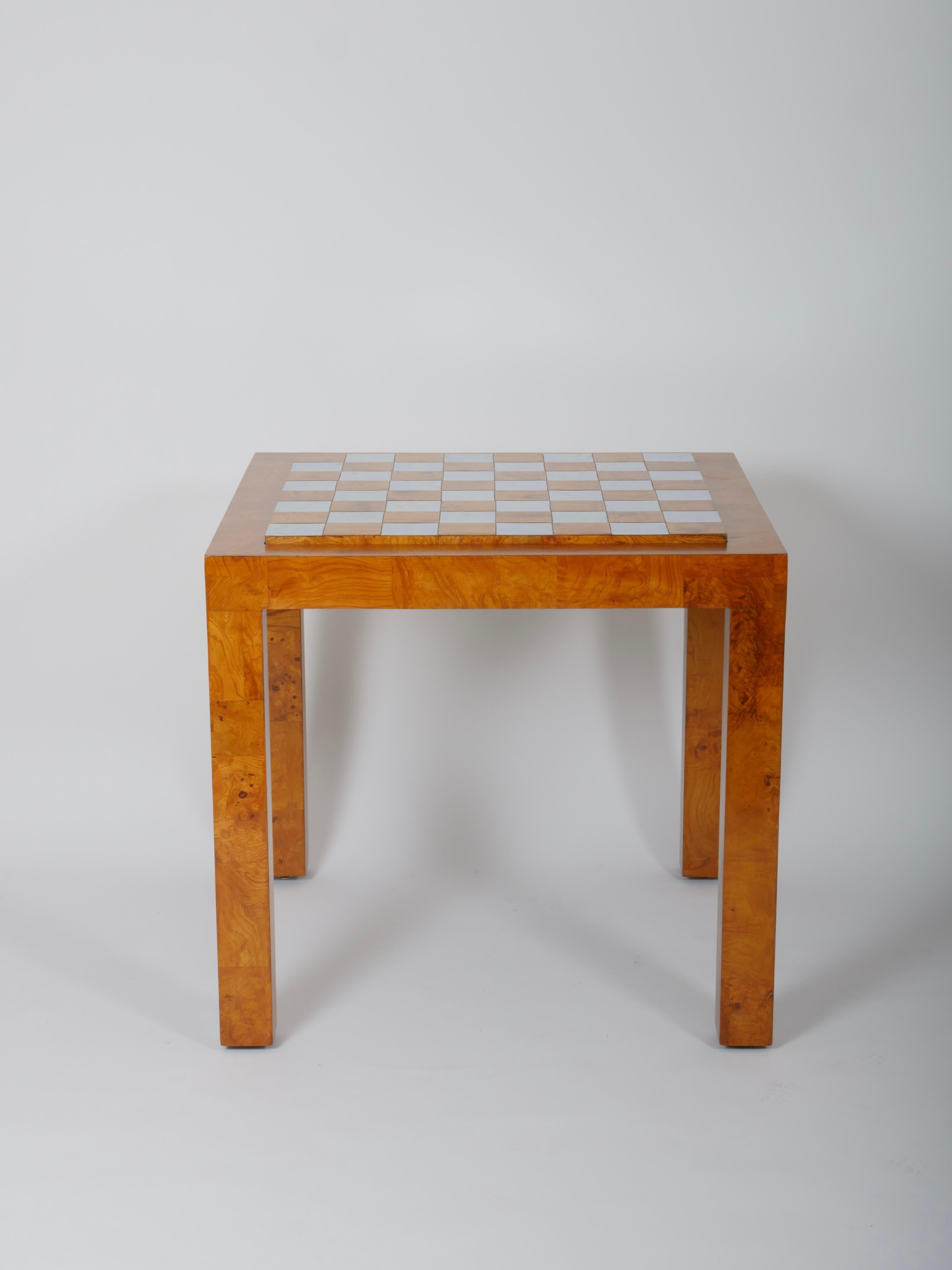 Mid-Century Modern Table de jeux de Paul Evans, échecs, backgammon et cartes Am. c1970 en vente