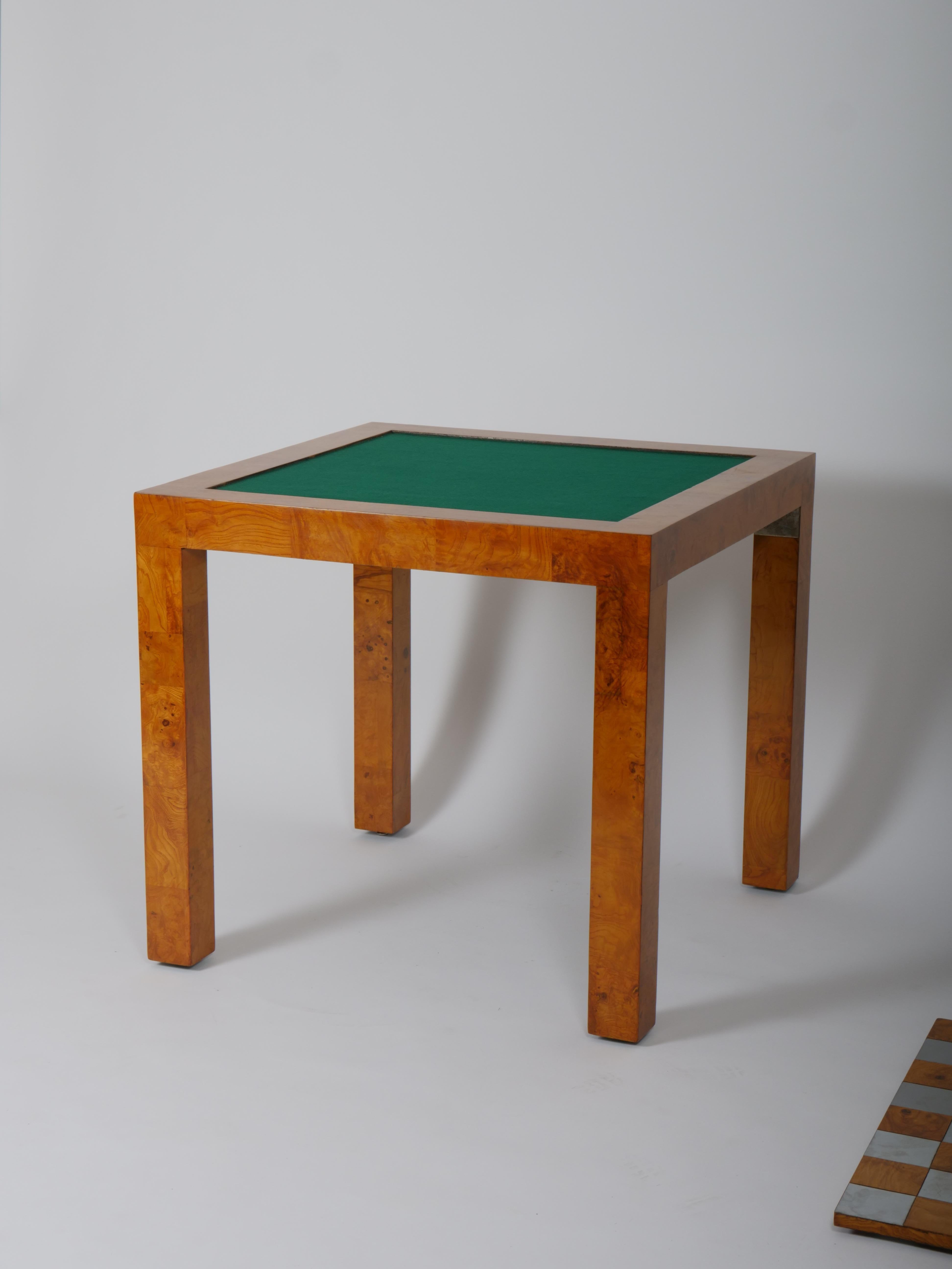 Fin du 20e siècle Table de jeux de Paul Evans, échecs, backgammon et cartes Am. c1970 en vente