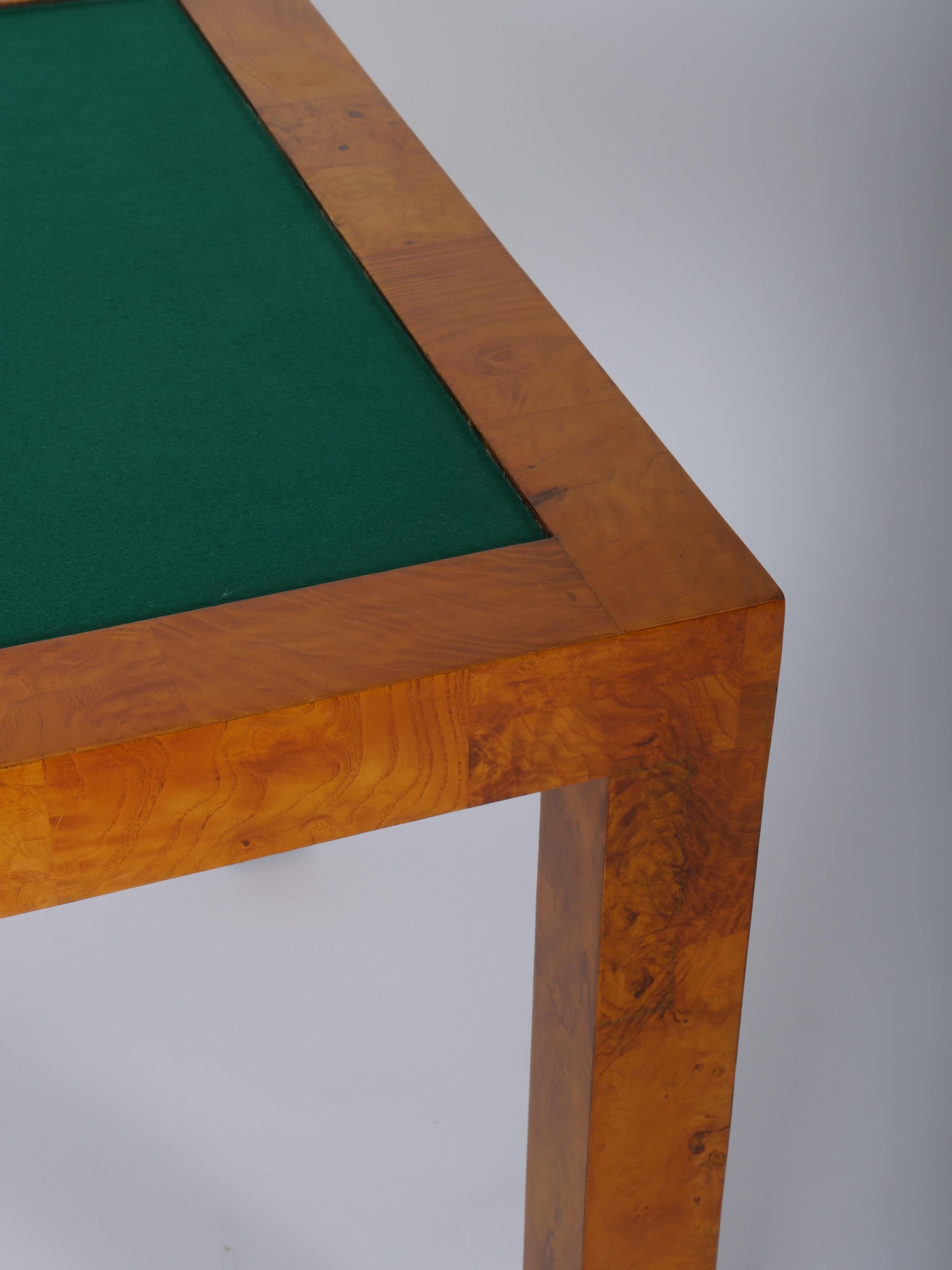 Chrome Table de jeux de Paul Evans, échecs, backgammon et cartes Am. c1970 en vente