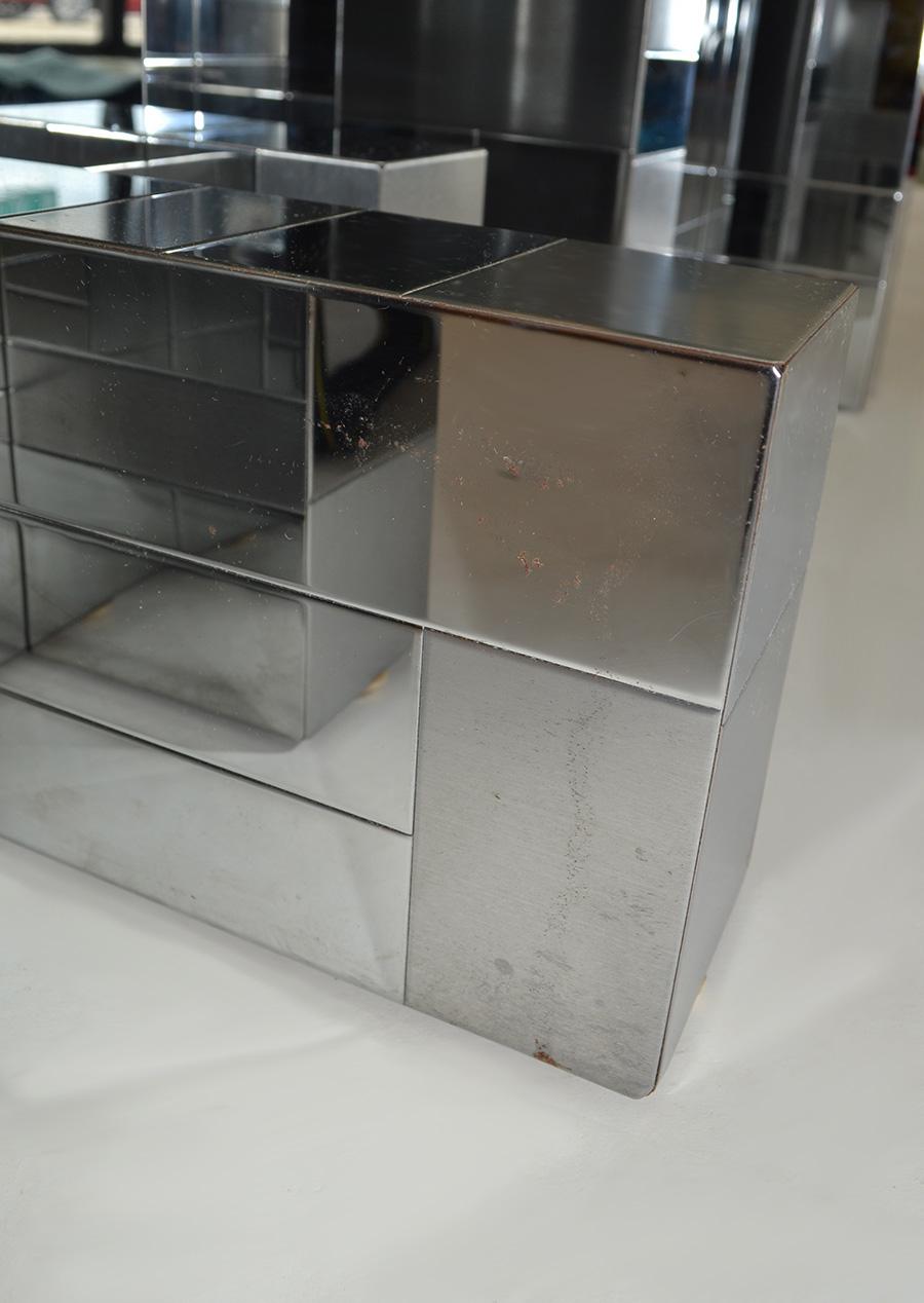 Table basse Cityscape en verre et chrome de Paul Evans pour Directional 1970s en vente 3