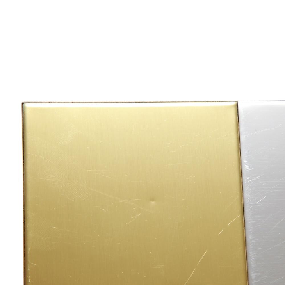 Secchiello per ghiaccio Paul Evans, paesaggio urbano, ottone, cromo, vetro in vendita 3