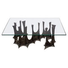 Paul Evans Iconic Sculptured Bronze Dining Table 1970 (Signed and Dated)