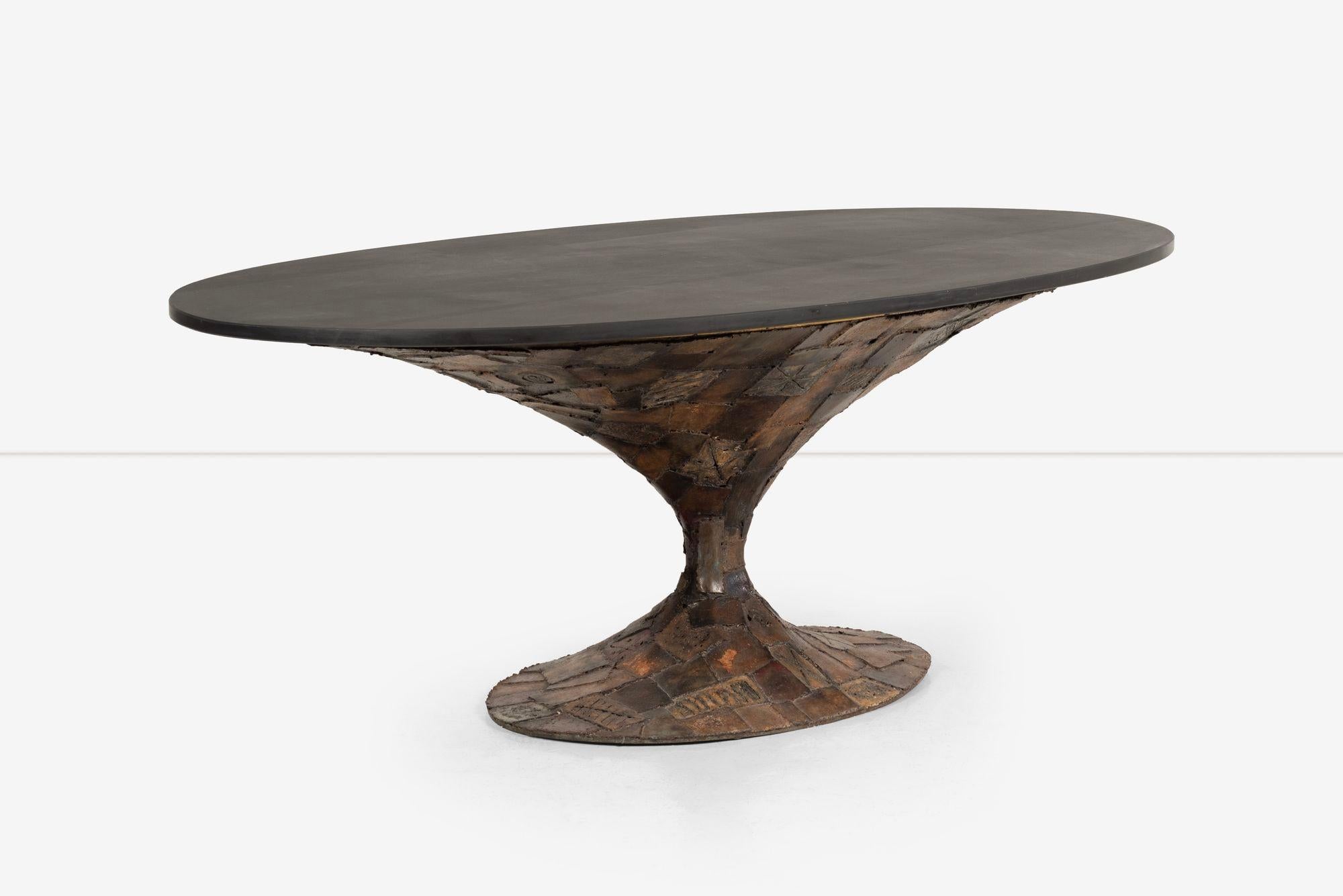 Paul Evans Important Custom Dining Table In Good Condition For Sale In Chicago, IL