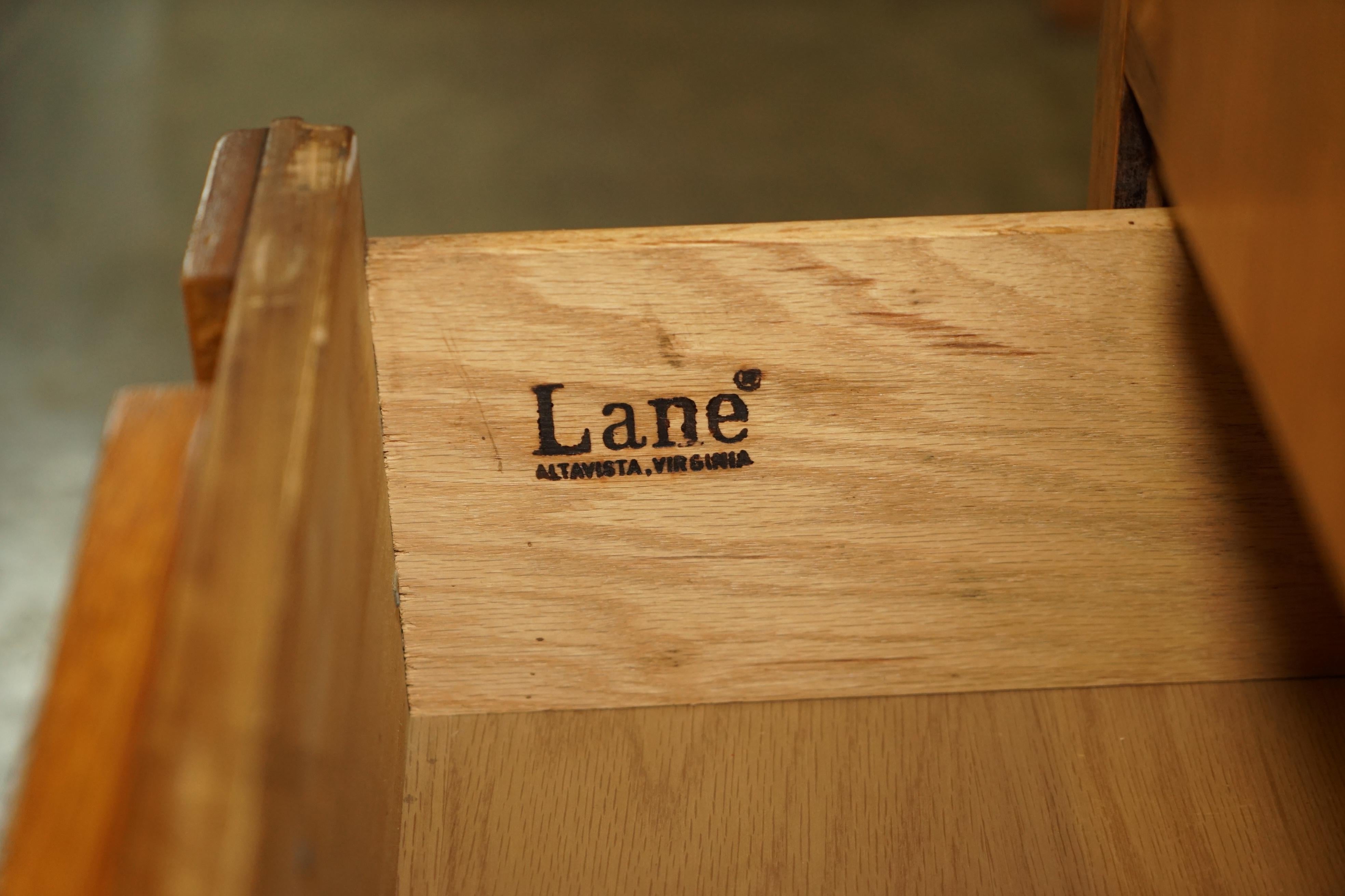 Paul Evans Lane Furniture Brutalist Tallboy Cupboard Chest of Drawers Part Suite 6