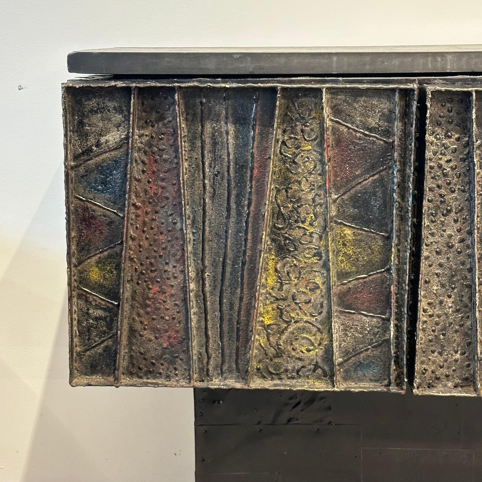 Paul Evans, Brutalist, Mid-Century Modern Deep Relief Credenza, Sideboard, 1967 For Sale 3