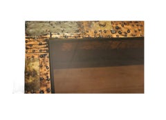 Paul Evans Mid-Century Modern Brutalist Mixed Metal Console Table, 1970’s