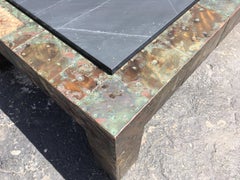 Paul Evans Mid-Century Modern Coffee Table with Slate Top Brutalist